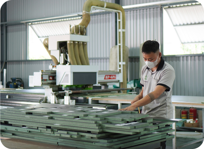 Xưởng sản xuất - máy móc hiện đại