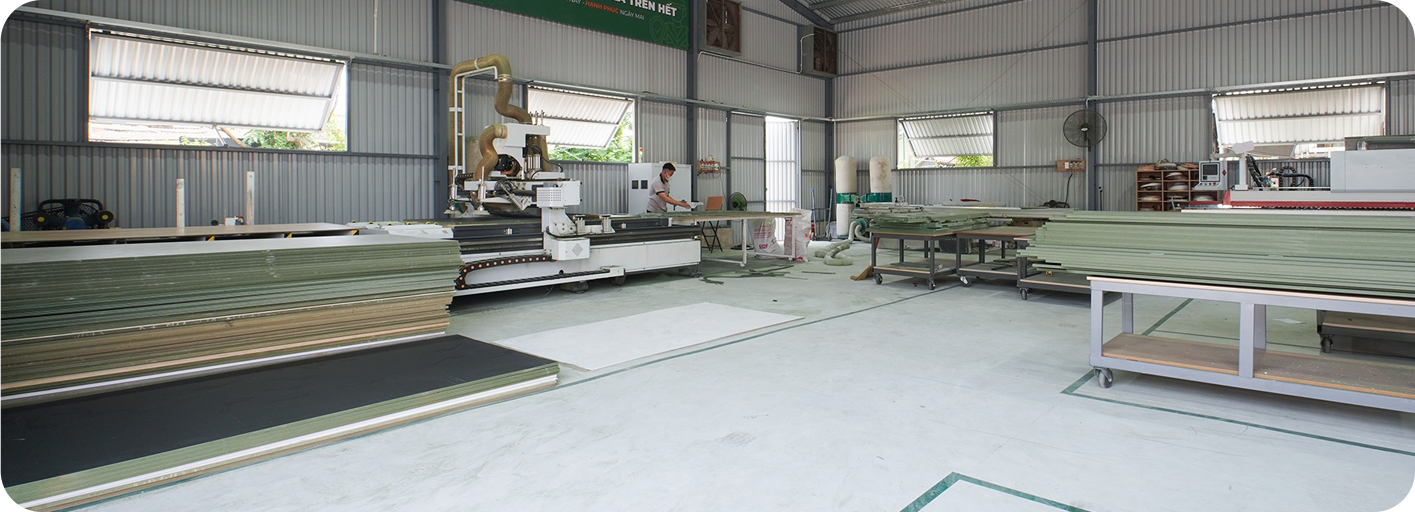 Xưởng sản xuất - sản phẩm hoàn thiện